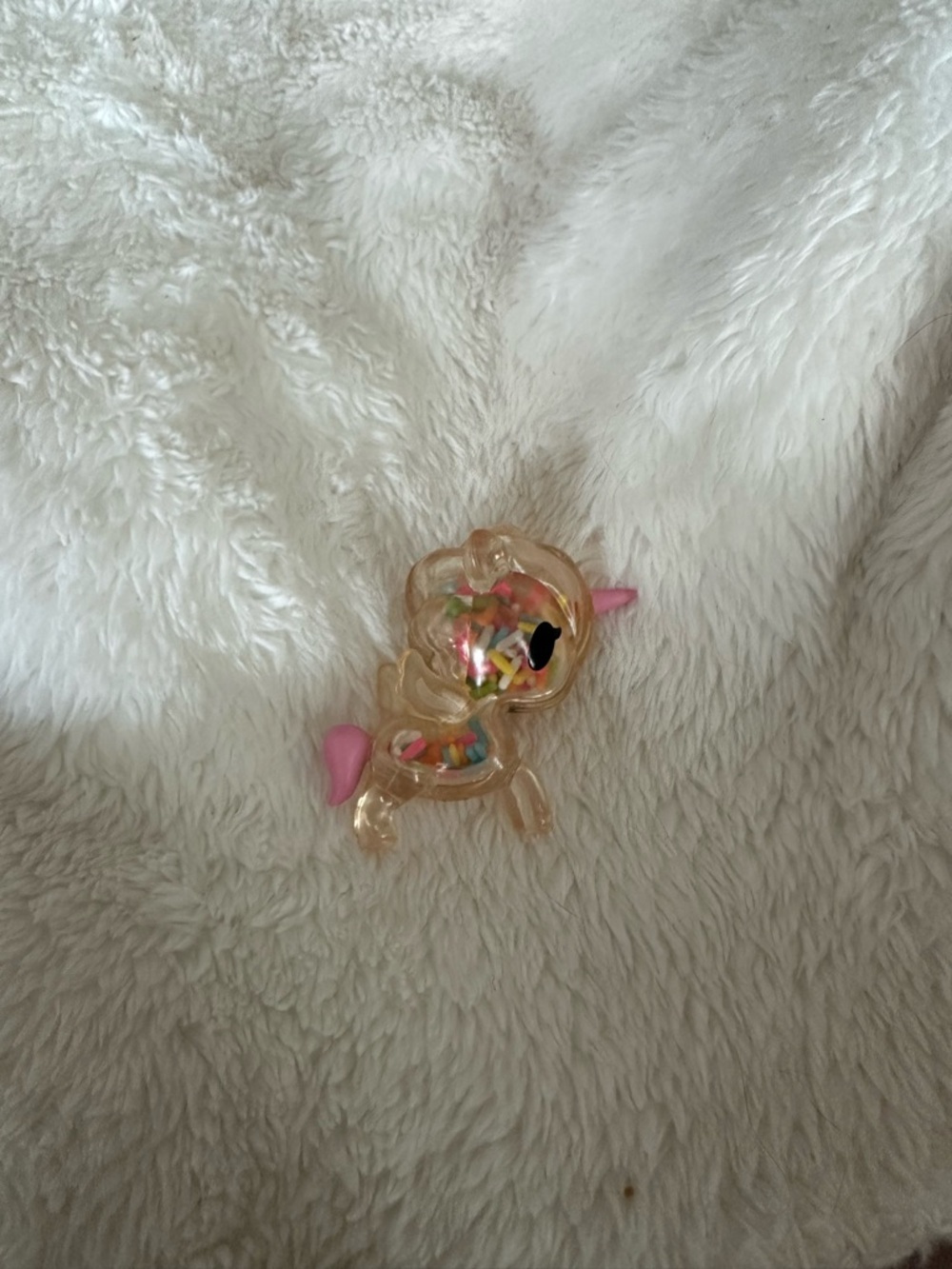 tokidoki Clear Pink Tinted Confetti Animal Charm